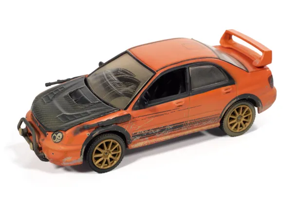 ماکت سوبارو WRX مدل ۲۰۰۲ «اِولین» از Twisted Metal در جعبه کلکسیونی — انحصاری فروشگاه‌های تخصصی Johnny Lightning